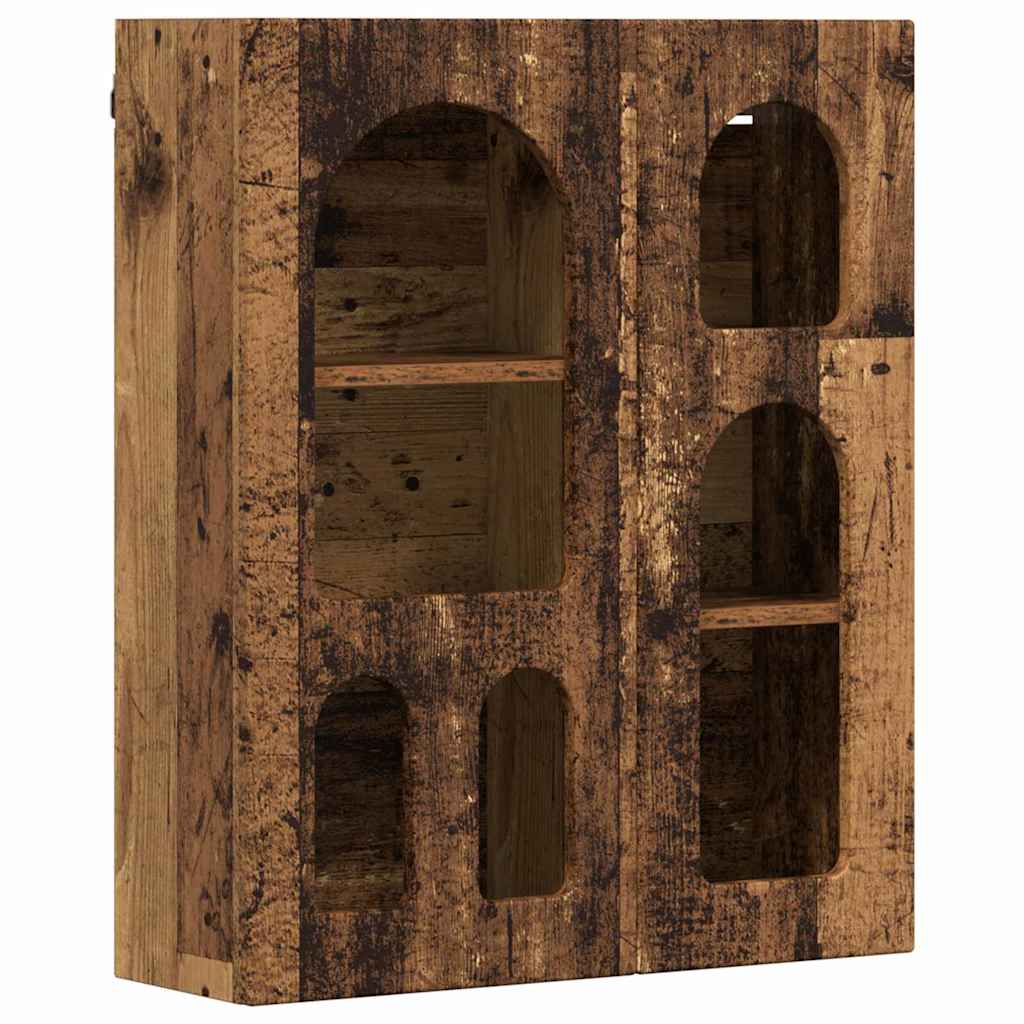 Hängeschrank mit Regal Altholz 59 x 20 x 71,5 cm Holzwerkstoff