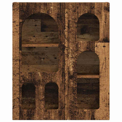Hängeschrank mit Regal Altholz 59 x 20 x 71,5 cm Holzwerkstoff
