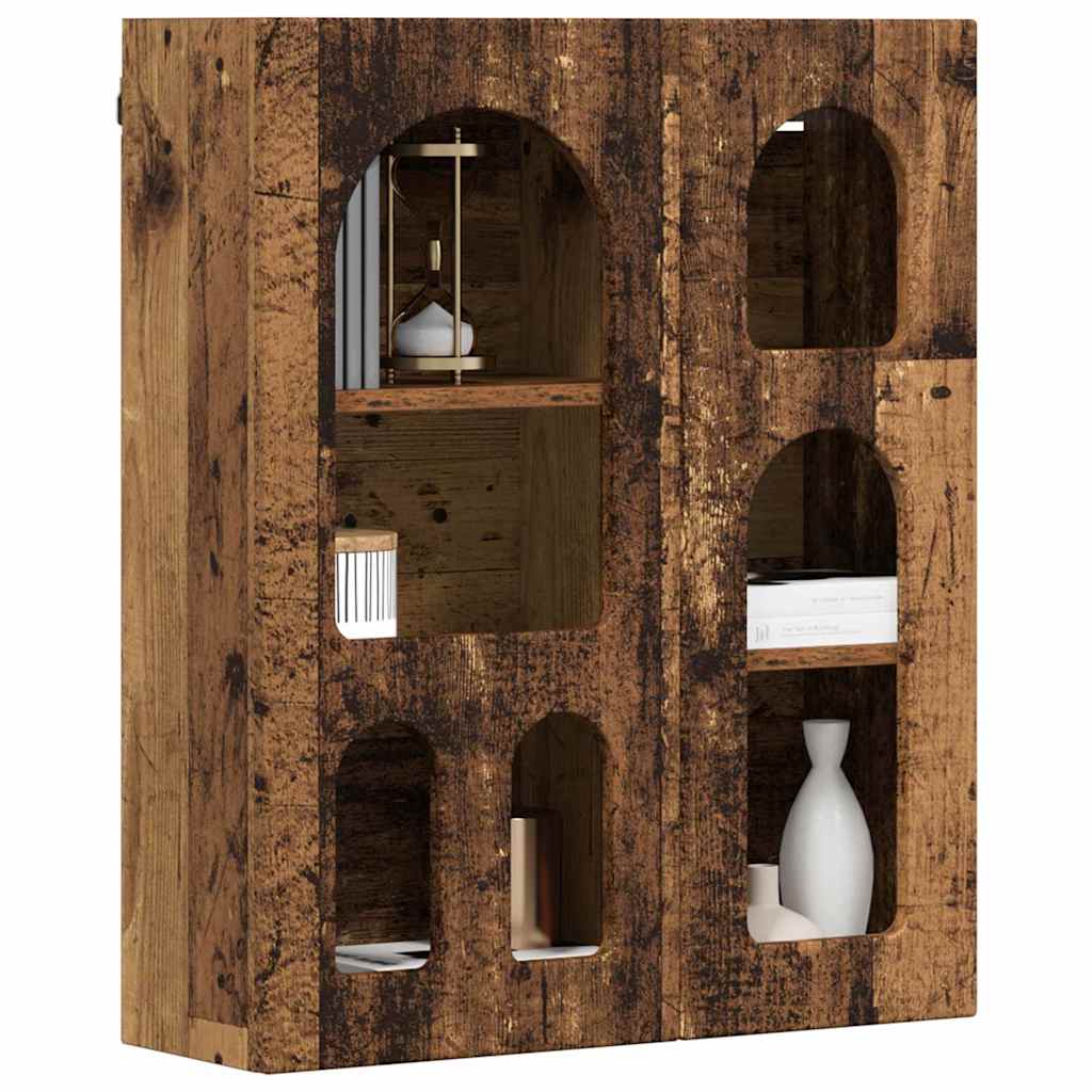 Hängeschrank mit Regal Altholz 59 x 20 x 71,5 cm Holzwerkstoff