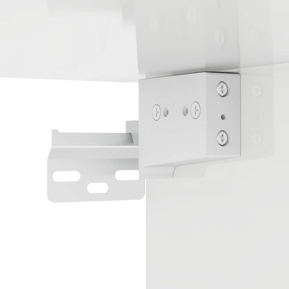 Hängeschrank Hochglanz Weiß 59 x 20 x 100 cm Holzwerkstoff