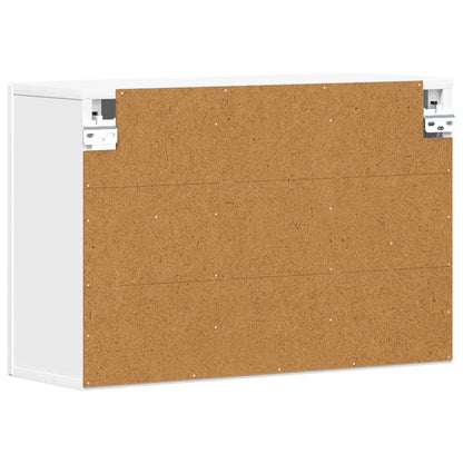 Hängeschrank mit Regal Weiß 60 x 20 x 40 cm Holzwerkstoff