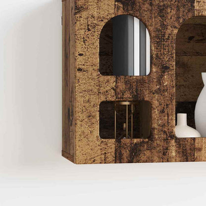 Hängeschrank mit Regal Altholz 60 x 20 x 40 cm Holzwerkstoff