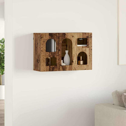 Hängeschrank mit Regal Altholz 60 x 20 x 40 cm Holzwerkstoff