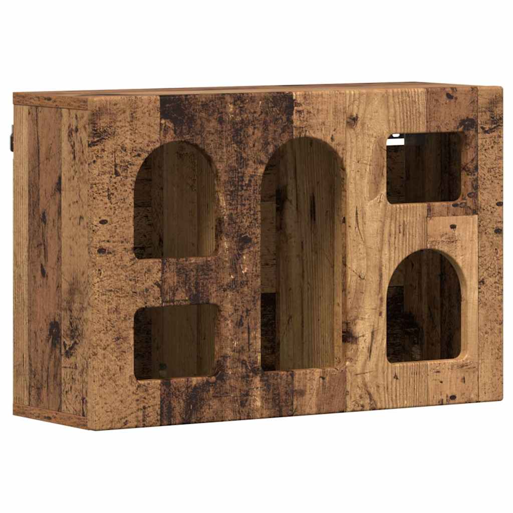 Hängeschrank mit Regal Altholz 60 x 20 x 40 cm Holzwerkstoff