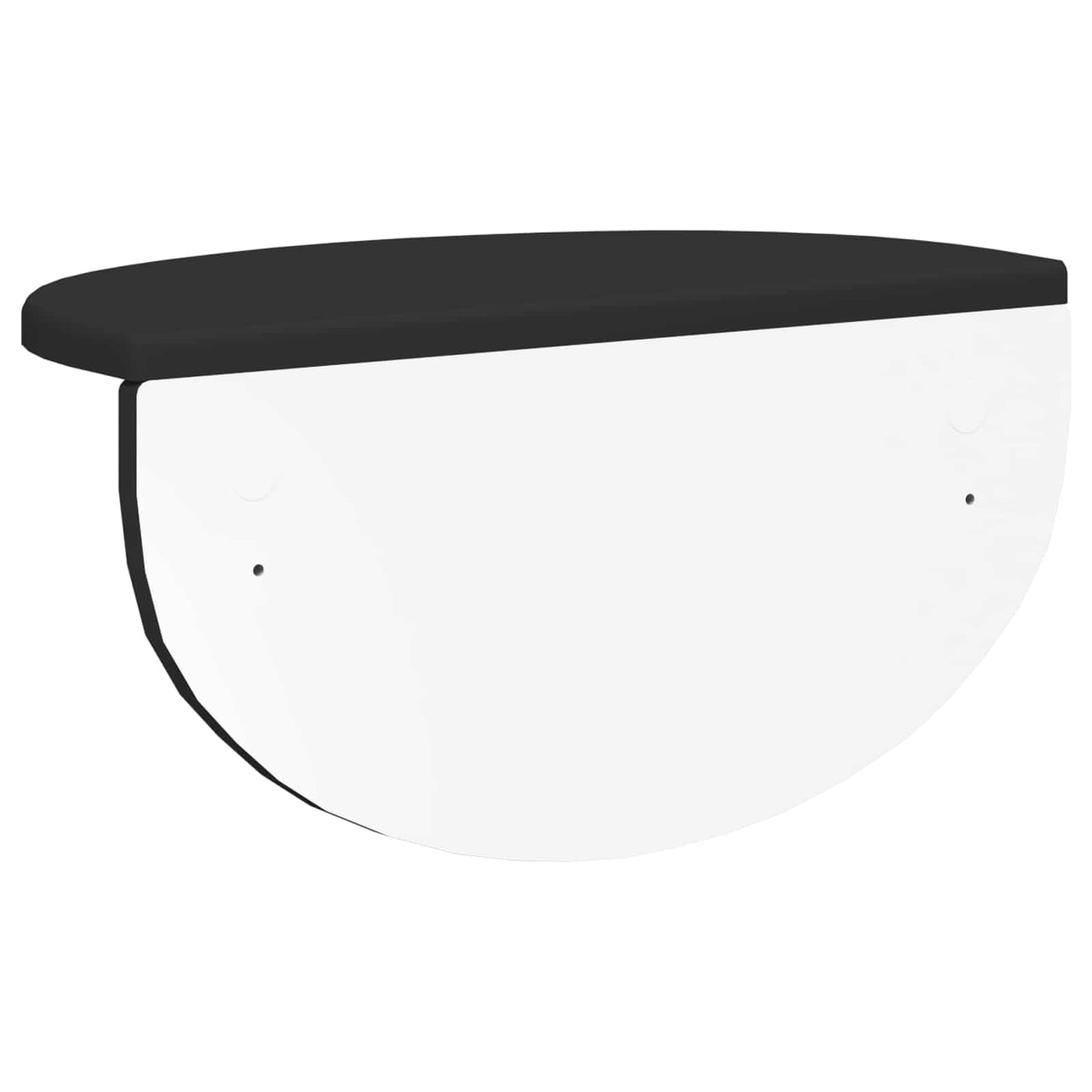 Wandregal 2 pcs Schwarz 38 x 19 x 19 cm Holzwerkstoff