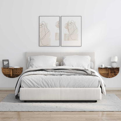 Wandregal 2 pcs Altholz 48 x 24 x 24 cm Holzwerkstoff