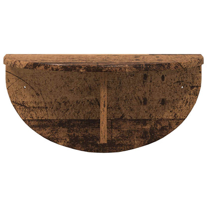 Wandregal 2 pcs Altholz 48 x 24 x 24 cm Holzwerkstoff