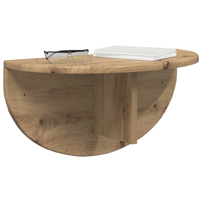 Wandregal 2 pcs Artisan-Eiche 48 x 24 x 24 cm Holzwerkstoff