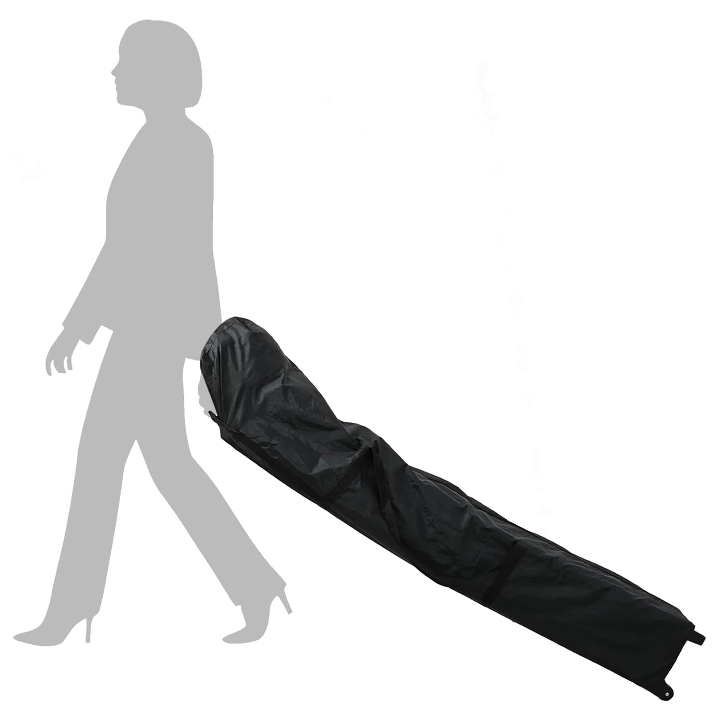 Party-Zelt Orange 200 x 200 x 306 cm Oxford-Stoff