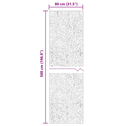Bereichsteppiche HUARTE Anthrazit 500 x 80 cm Polyester