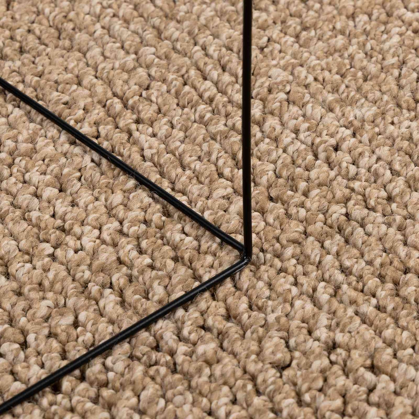 Bereichsteppiche Quadratisch AGIRA Natur 240 x 240 cm Polyester