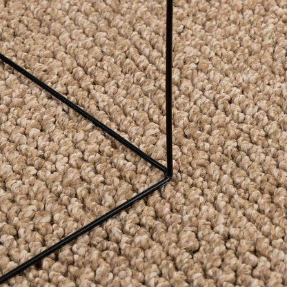 Bereichsteppiche Quadratisch AGIRA Natur 240 x 240 cm Polyester