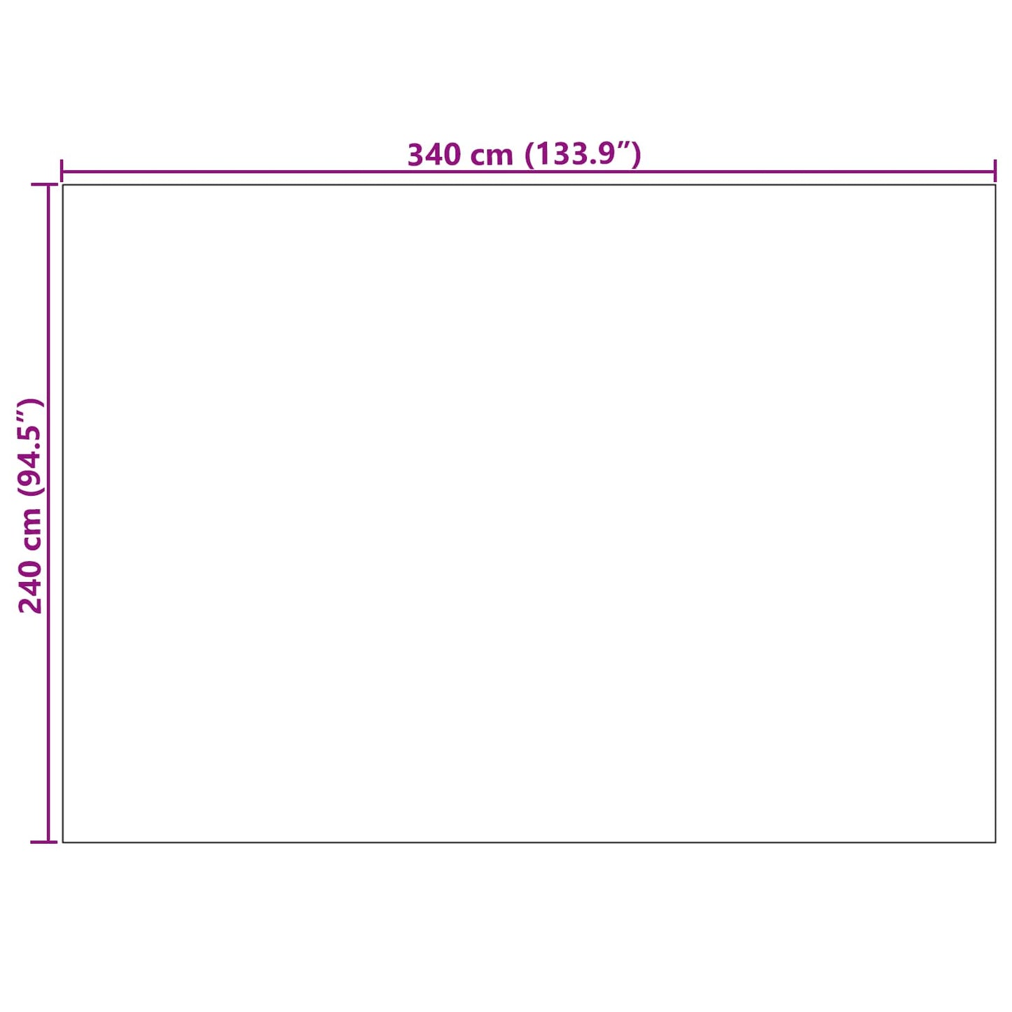 Bereichsteppiche Moiré AGIRA Natur 340 x 240 cm Polyester