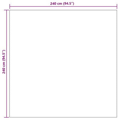 Bereichsteppiche Quadratisch AGIRA Natur 240 x 240 cm Polyester