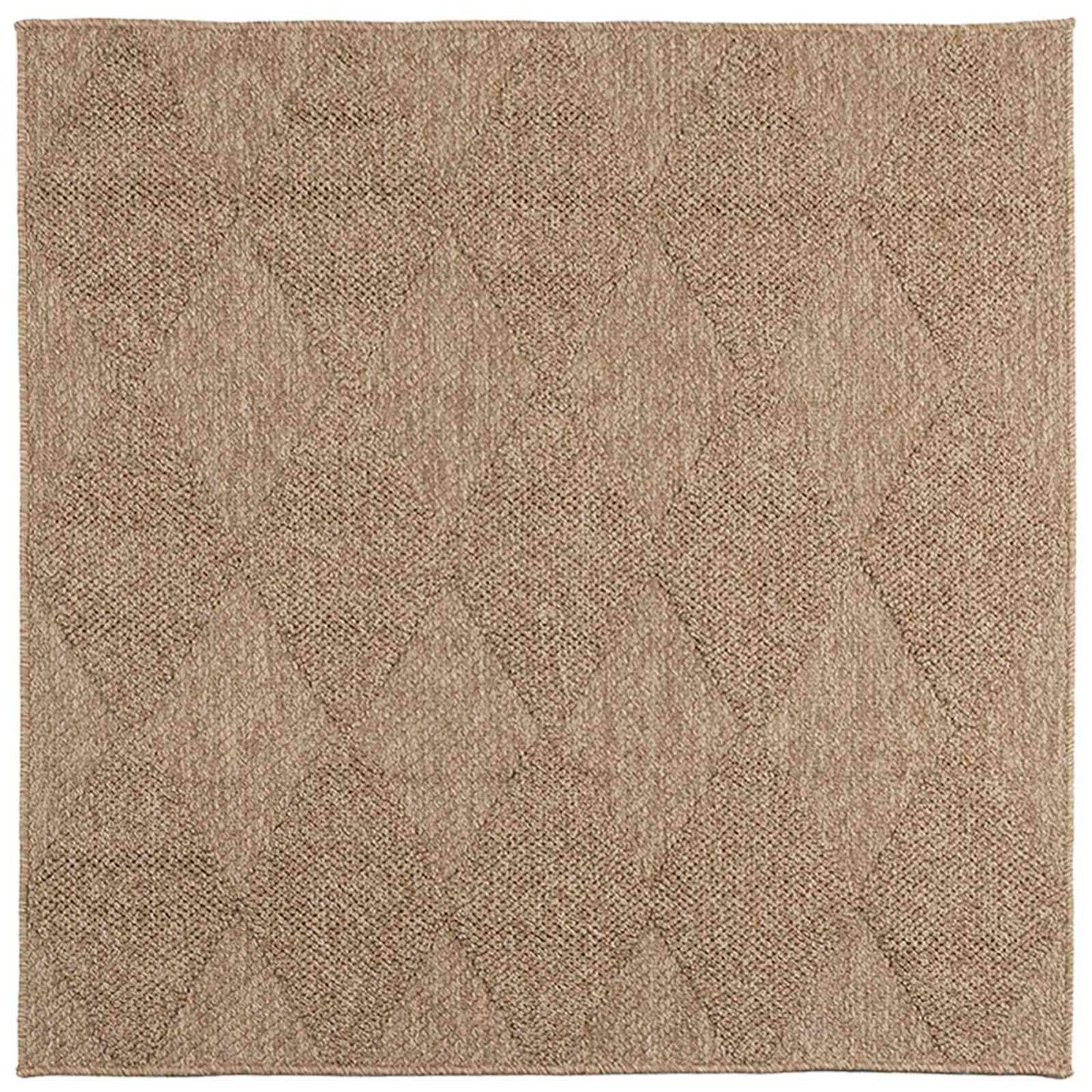 Bereichsteppiche Quadratisch AGIRA Natur 240 x 240 cm Polyester