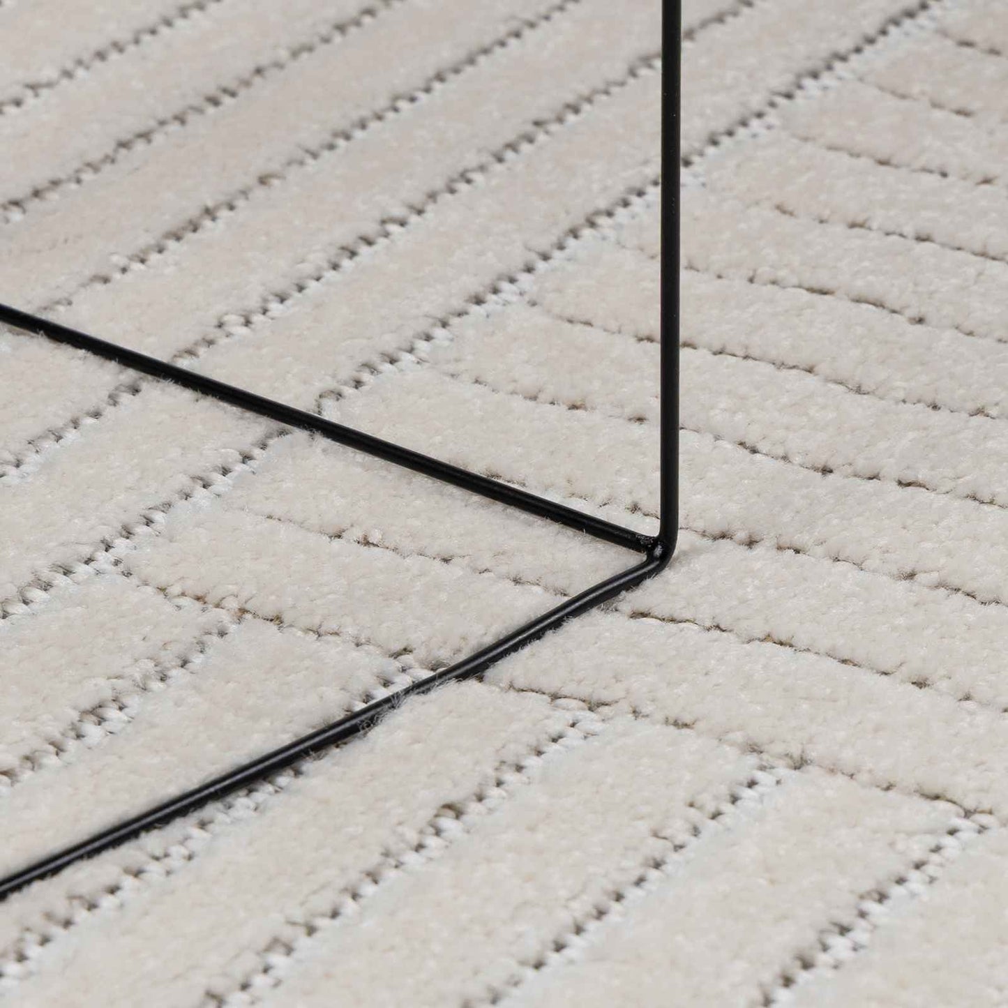 Bereichsteppiche PALMERAS Creme 200 x 200 cm Polyester