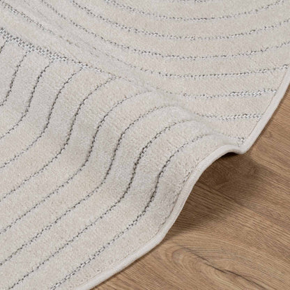 Bereichsteppiche Rund PALMERAS Creme Ø 120 CM Polyester