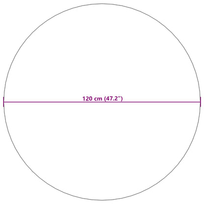 Bereichsteppiche Rund PALMERAS Creme Ø 120 CM Polyester