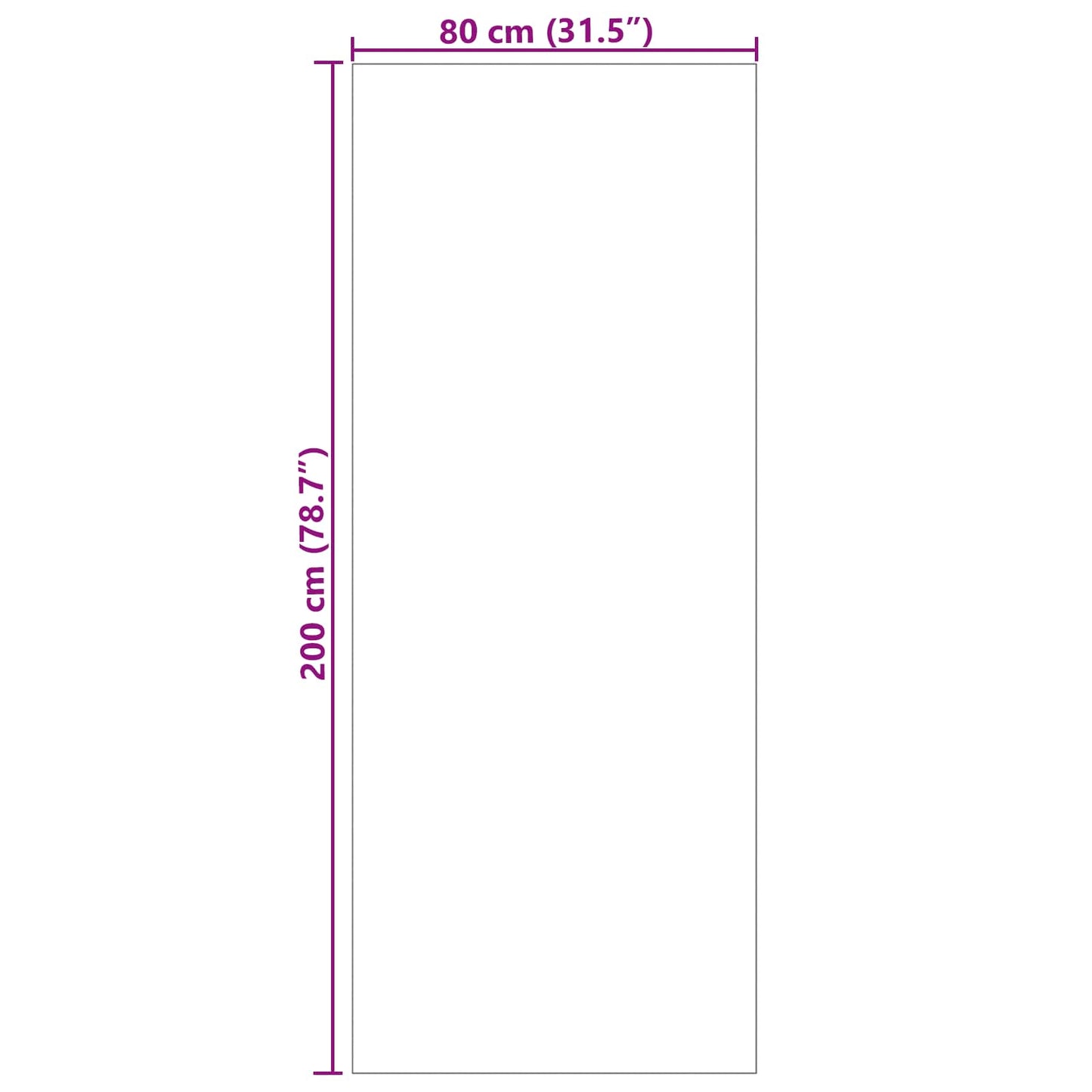Bereichsteppiche PALMERAS Creme 200 x 80 cm Polyester