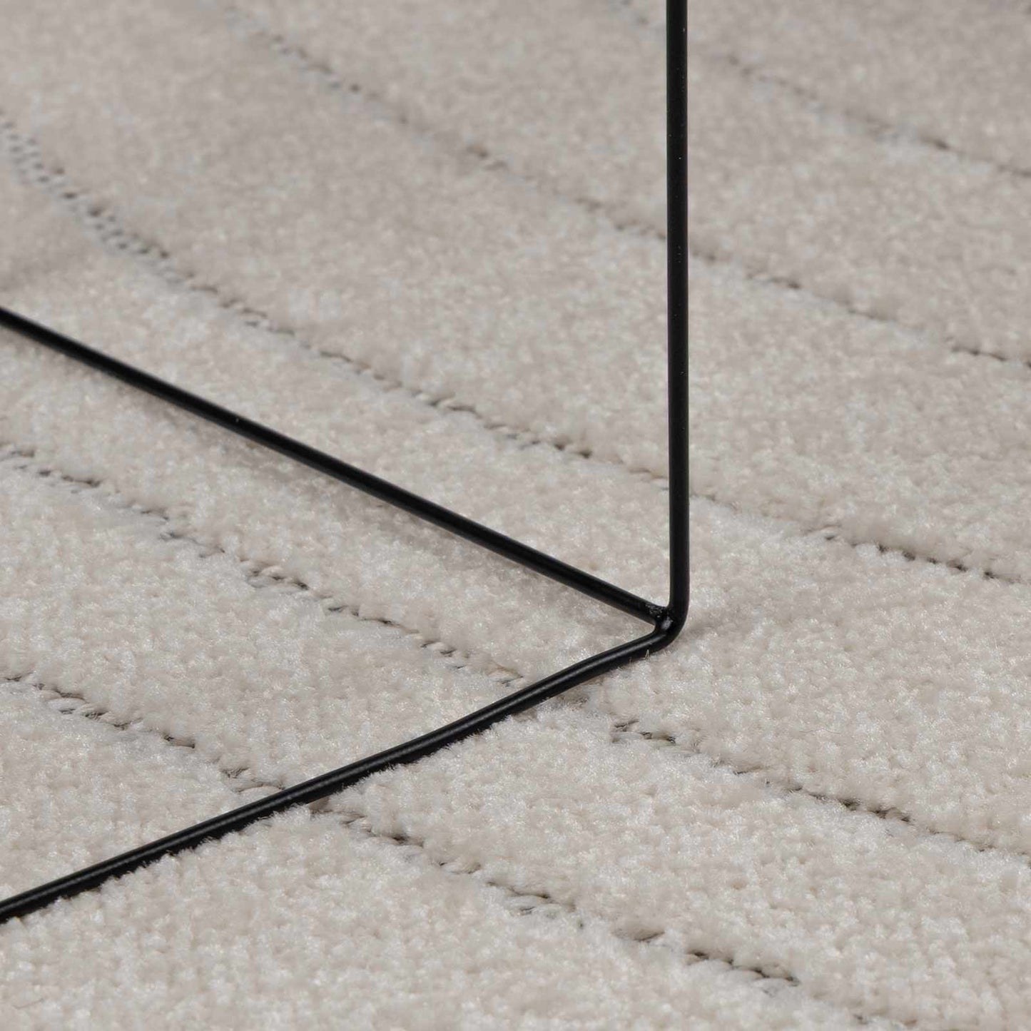 Bereichsteppiche PALMERAS Creme 200 x 200 cm Polyester