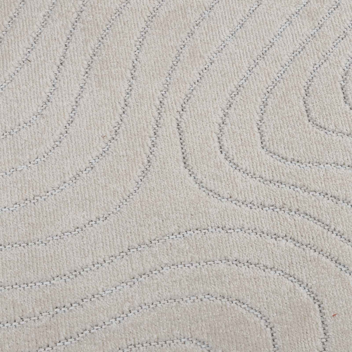 Bereichsteppiche Rund PALMERAS Creme Ø 160 CM Polyester