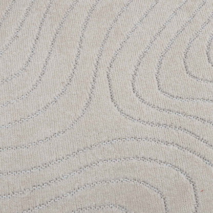 Bereichsteppiche Rund PALMERAS Creme Ø 160 CM Polyester