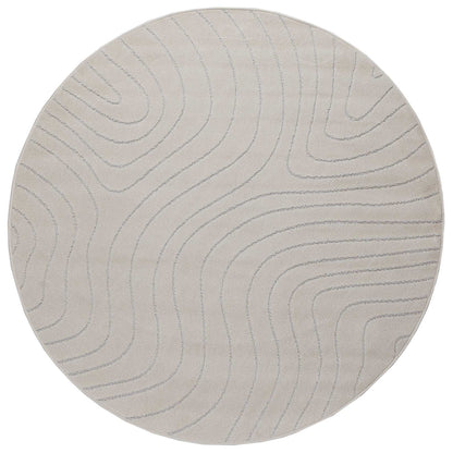 Bereichsteppiche Rund PALMERAS Creme Ø 160 CM Polyester