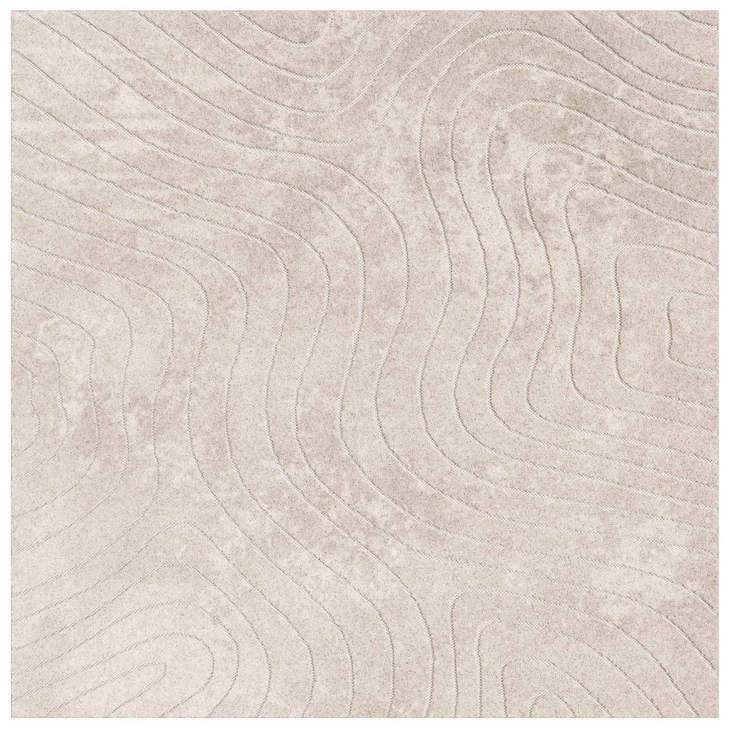 Bereichsteppiche PALMERAS Beige 200 x 200 cm Polyester