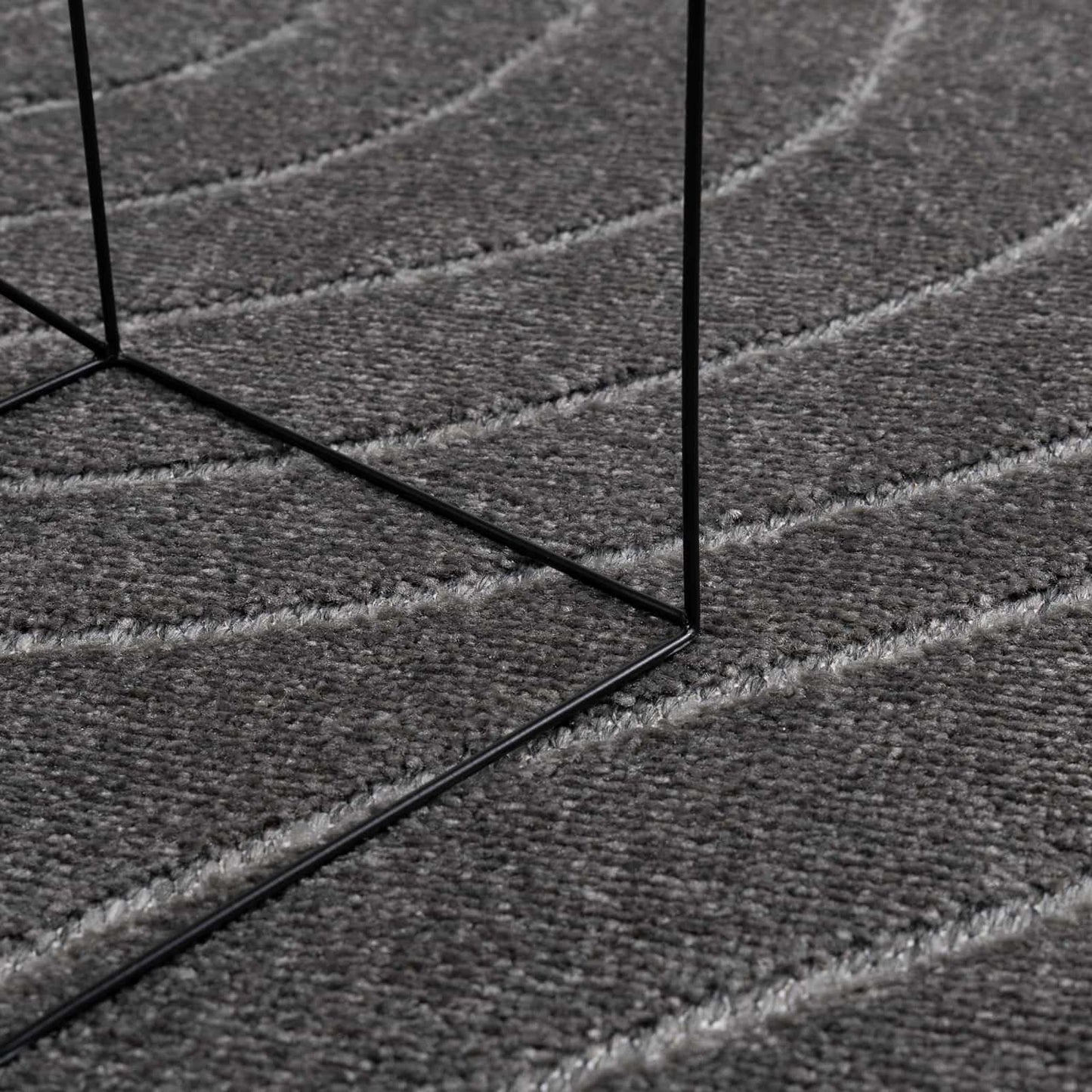 Bereichsteppiche PALMERAS Anthrazit 200 x 140 cm Polyester