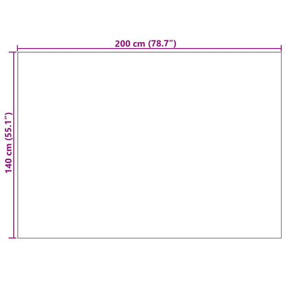 Bereichsteppiche PALMERAS Anthrazit 200 x 140 cm Polyester