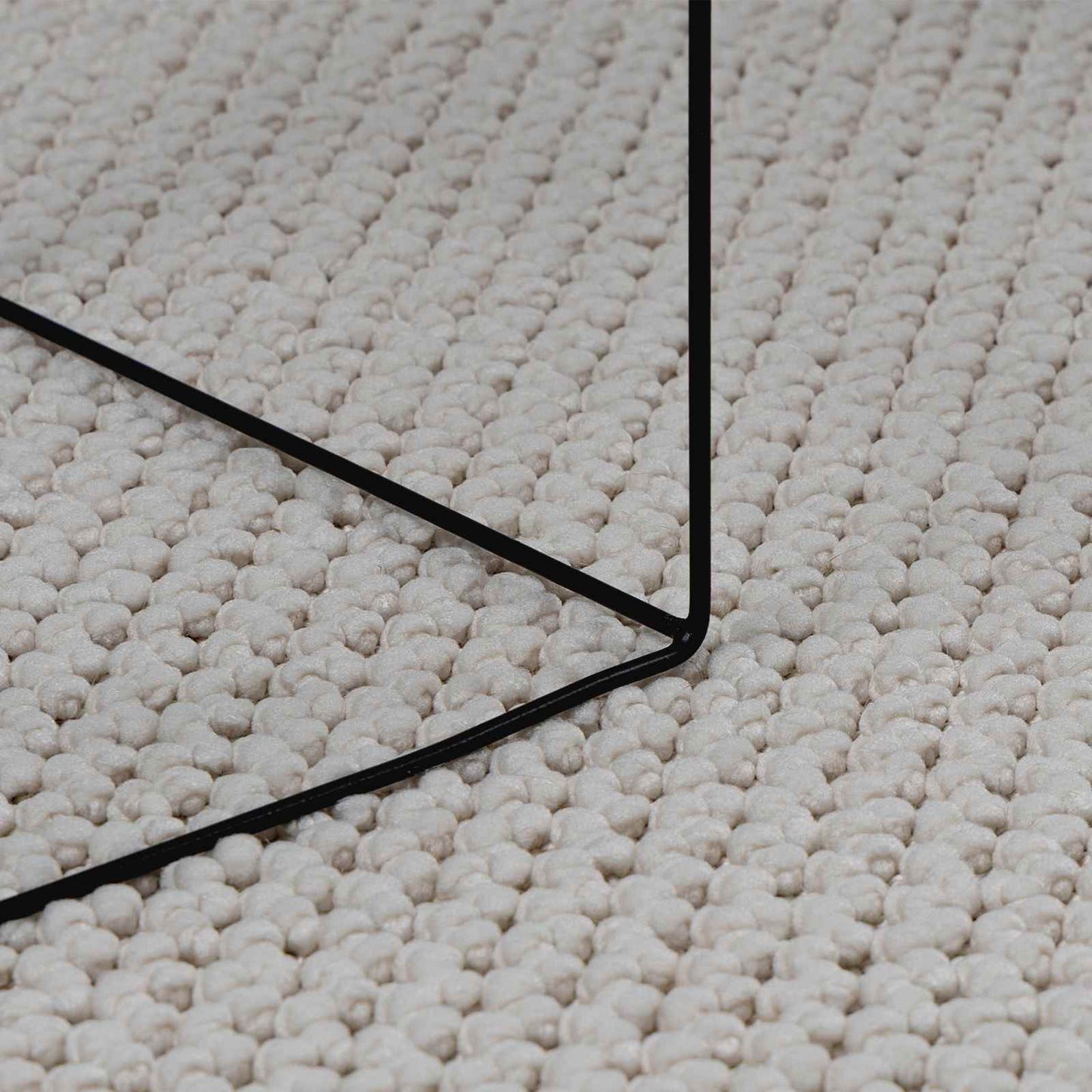 Bereichsteppiche Rund LUGO Creme Ø 160 CM Polyester