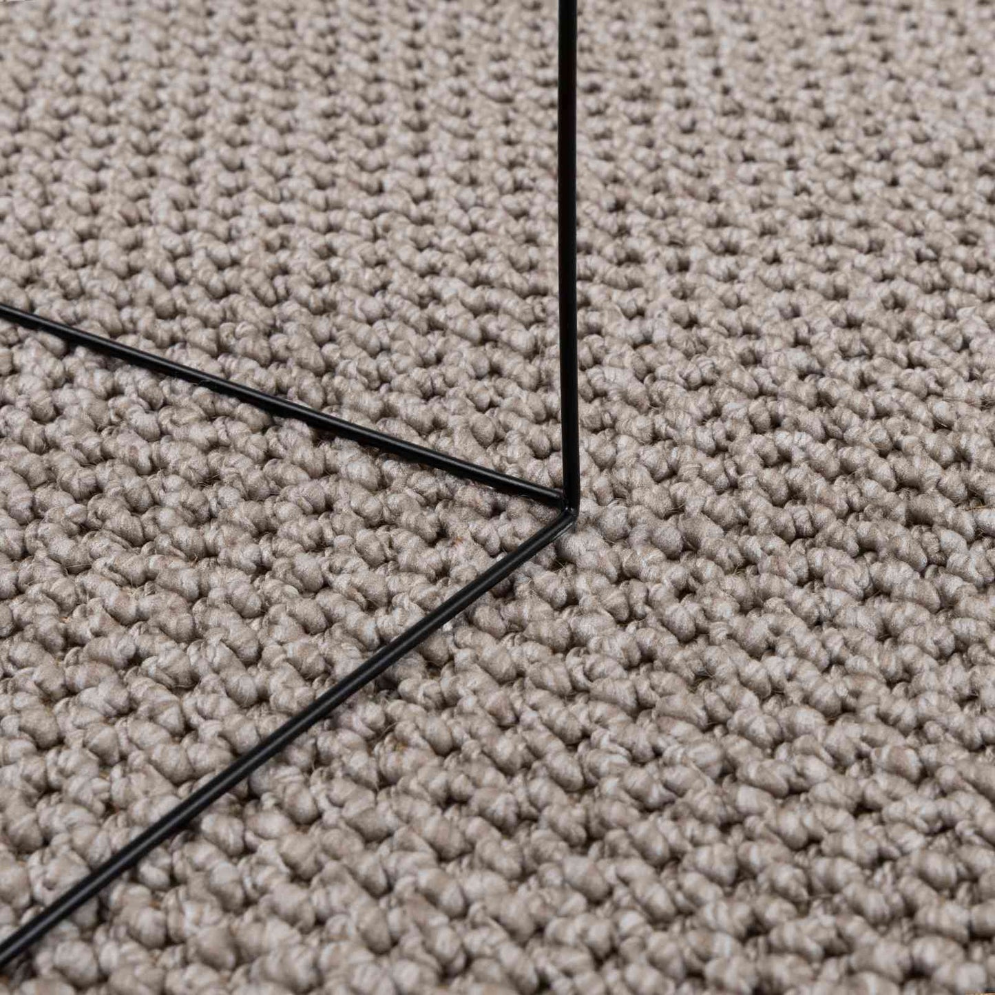 Bereichsteppiche Rechtwinklig LUGO Taupe 150 x 80 cm Polyester