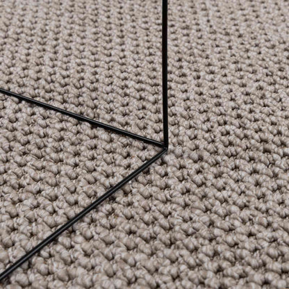 Bereichsteppiche Quadratisch LUGO Taupe 240 x 240 cm Polyester