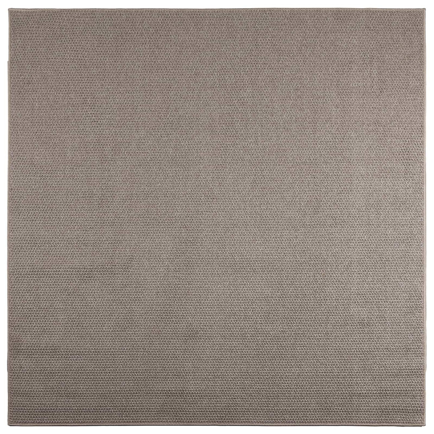 Bereichsteppiche Quadratisch LUGO Taupe 240 x 240 cm Polyester
