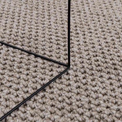 Bereichsteppiche Rund LUGO Taupe Ø 160 CM Polyester