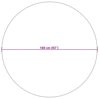 Bereichsteppiche Rund LUGO Taupe Ø 160 CM Polyester