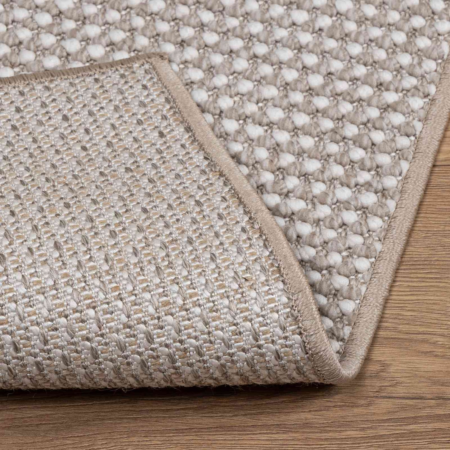 Bereichsteppiche LUGO Creme und Taupe 170 x 120 cm Polyester