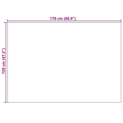 Bereichsteppiche LUGO Creme und Taupe 170 x 120 cm Polyester