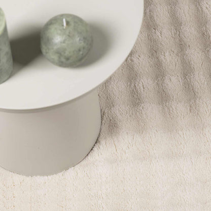 Bereichsteppiche Rund SIROLO Beige Ø 160 CM Polyester