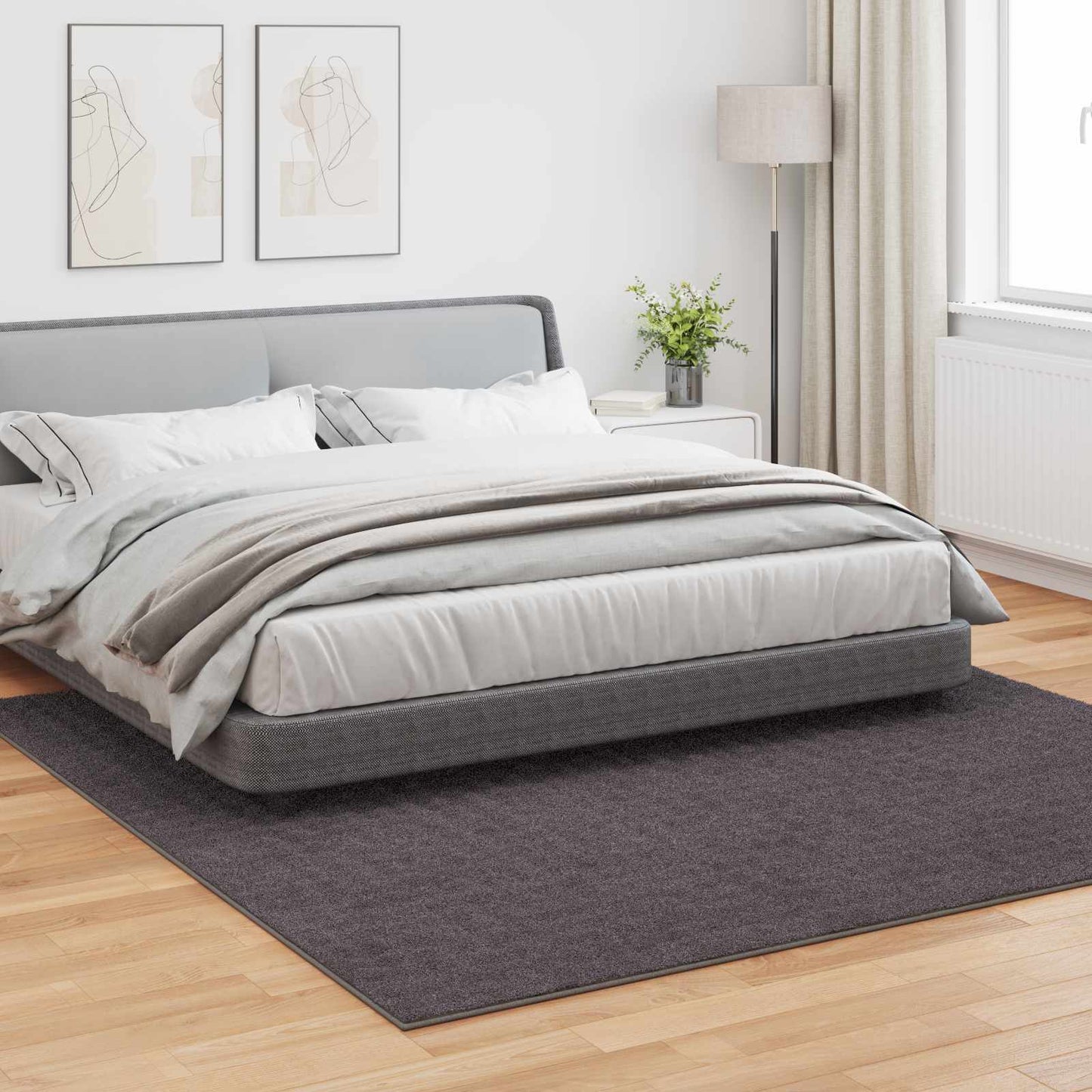 Bereichsteppiche SIROLO Anthrazit 240 x 240 cm Polyester