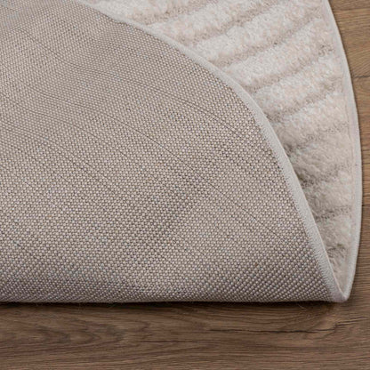 Bereichsteppiche Rund GALATI Creme Ø 200 CM Polyester