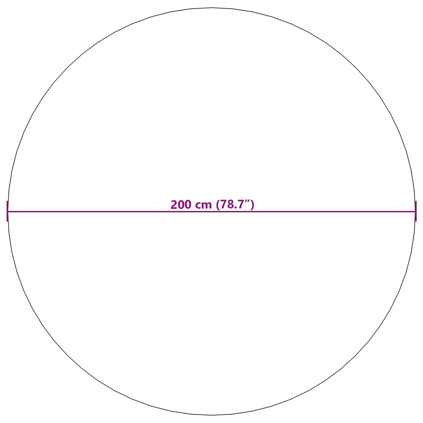 Bereichsteppiche Rund GALATI Creme Ø 200 CM Polyester