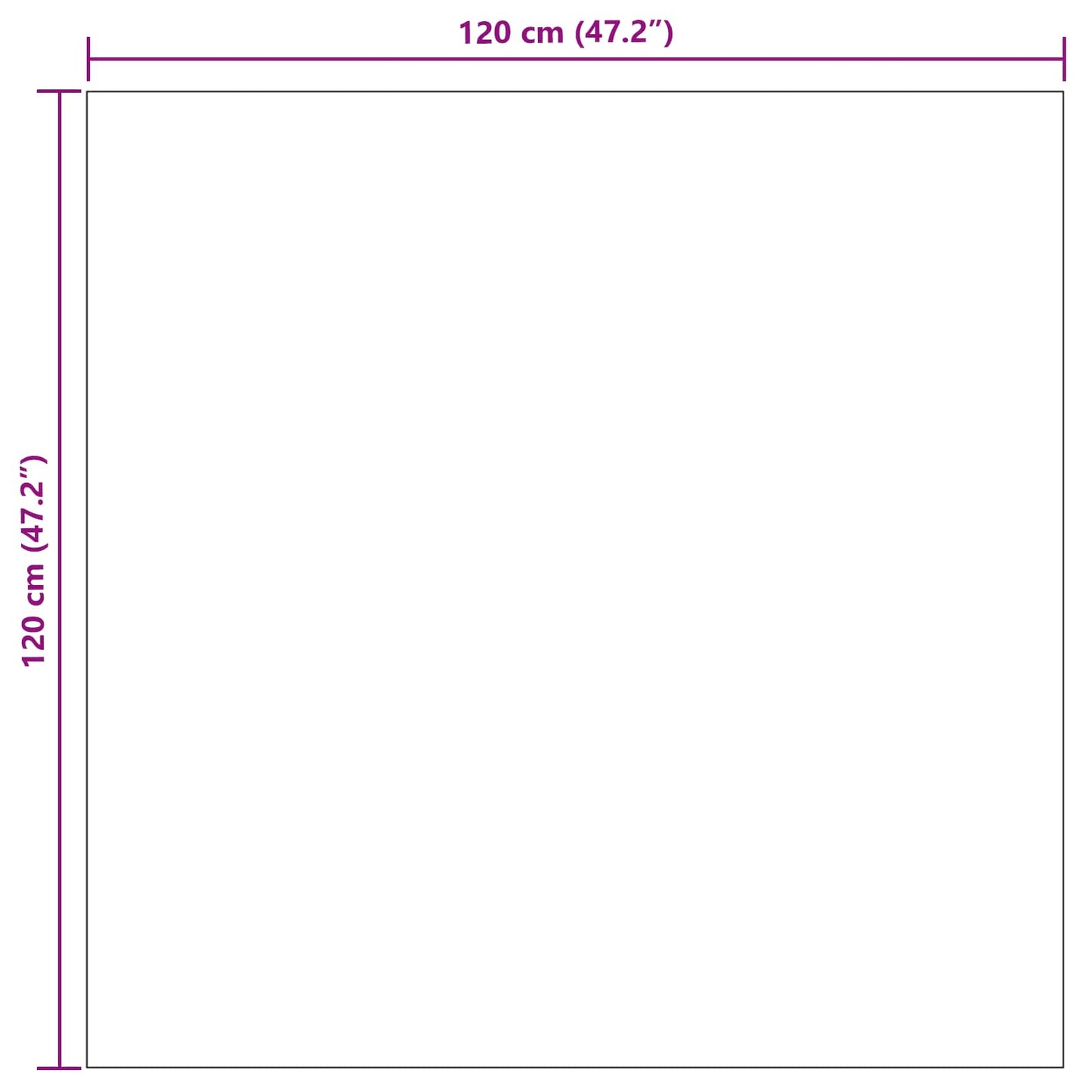 Bereichsteppiche Quadratisch GALATI Grau 120 x 120 cm Polyester