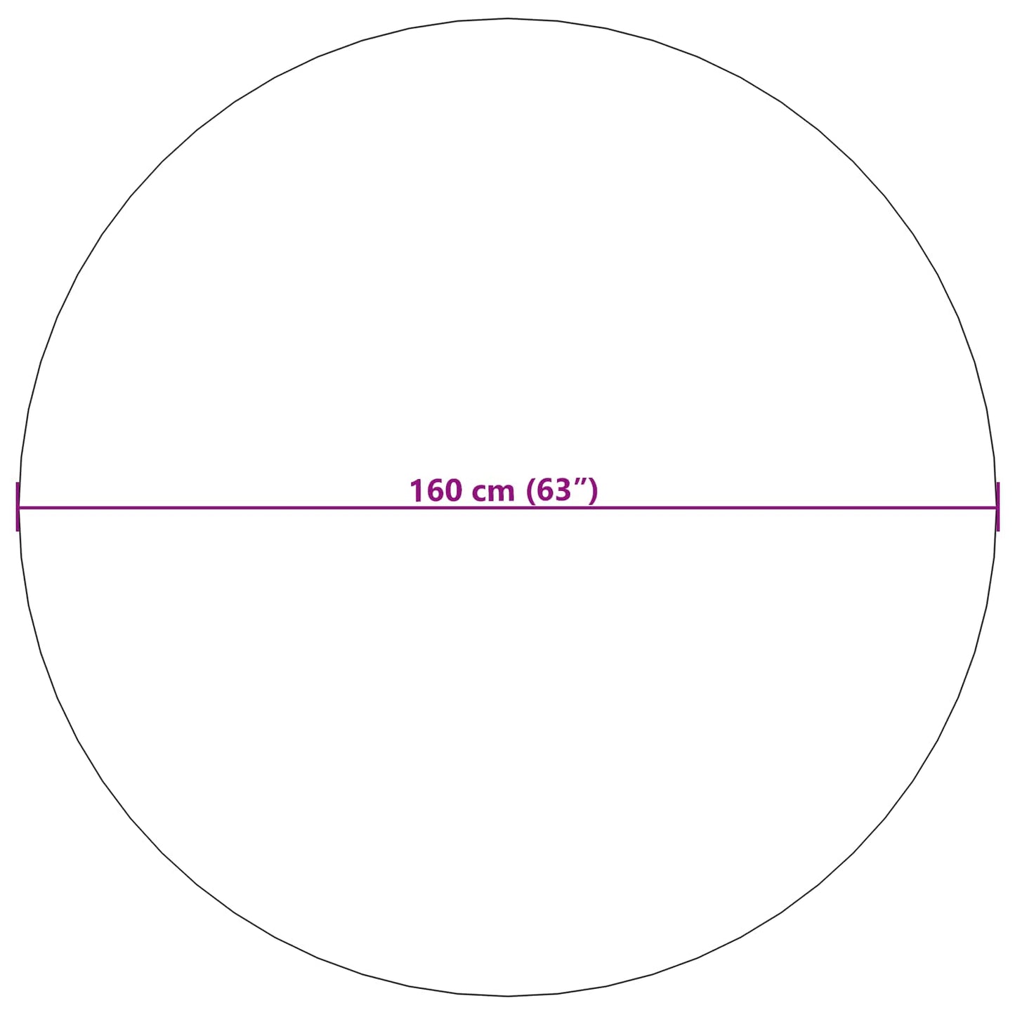 Bereichsteppiche Rund GALATI Grau Ø 160 CM Polyester