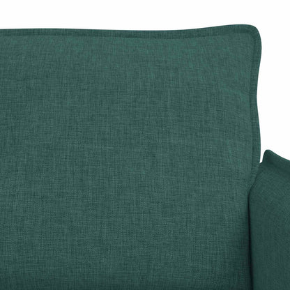 Sofa Set 2 pcs Dunkelgrün 196 x 82 x 85 cm Stoff
