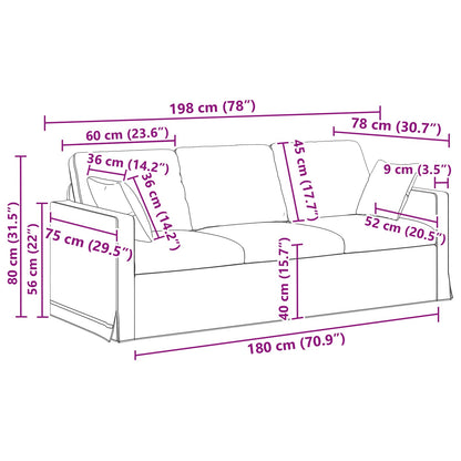 Sofa Set 2 pcs Dunkelgrün 198 x 78 x 80 cm Samt