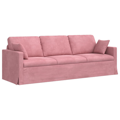 Sofa Set 2 pcs Rosa 228 x 78 x 80 cm Samt