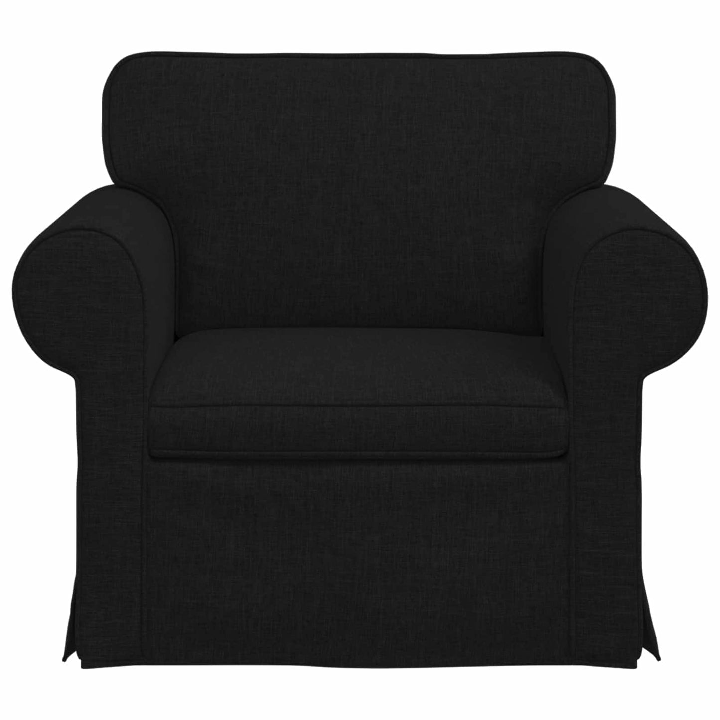 Sofa Schwarz 215 x 82 x 80 cm Stoff