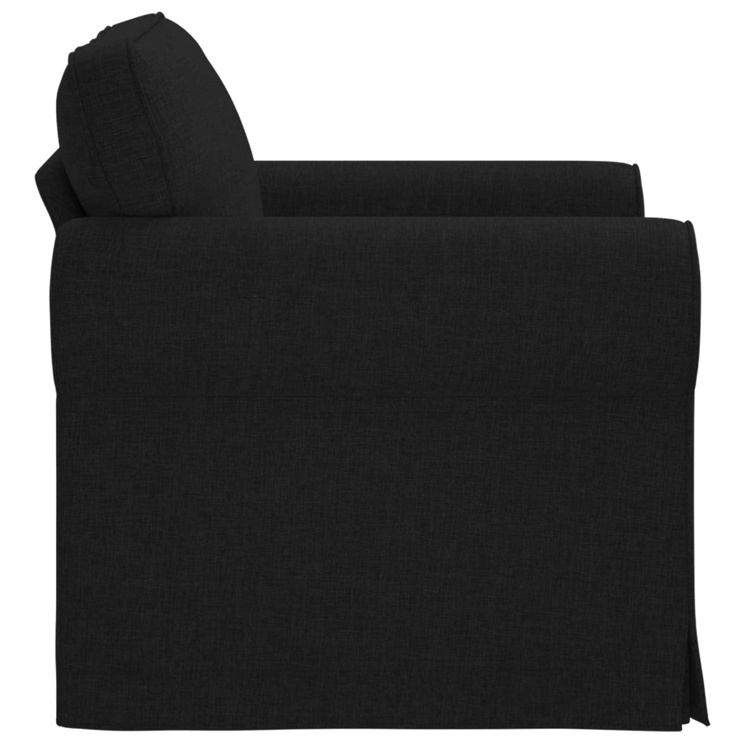 Sofa Schwarz 215 x 82 x 80 cm Stoff