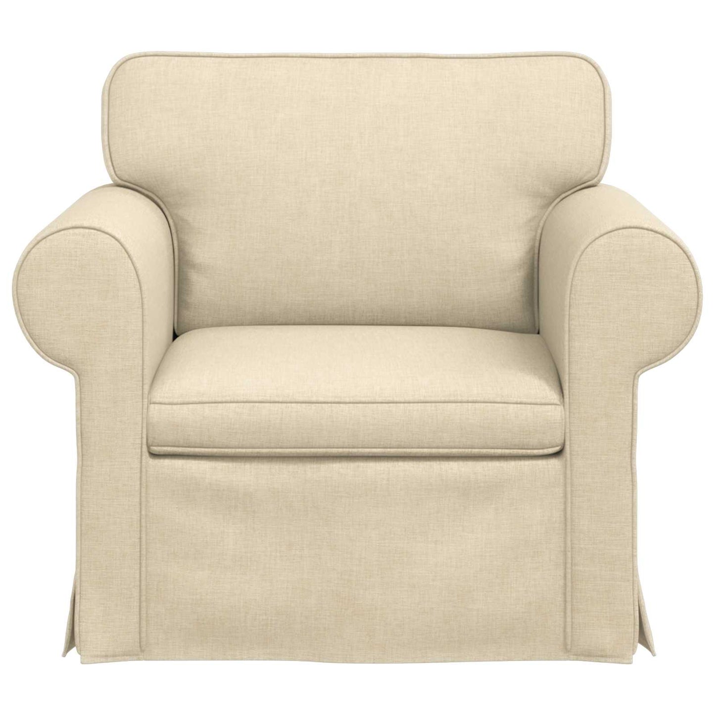 Sofa Creme 215 x 82 x 80 cm Stoff